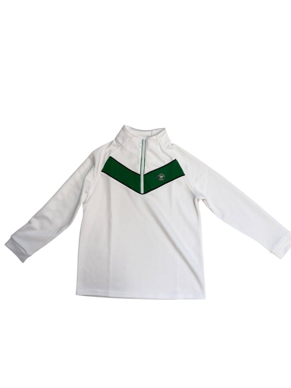 NWT Wimbledon Championships Performance Quarter Zip Pullover Youth 11-13Y White